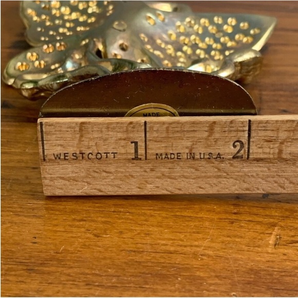 Vintage | Brass Butterfly On Branch Earrings Hanger - Picture 11 of 13